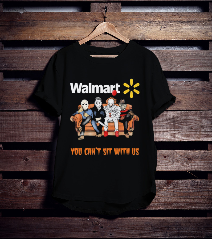 Walmart You Can't Sit With Us Halloween Horror Movie T-Shirt