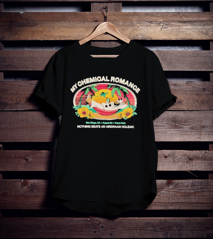 My Chemical Romance San Diego August 20 Arena Park Airdraag Holiday T-Shirt