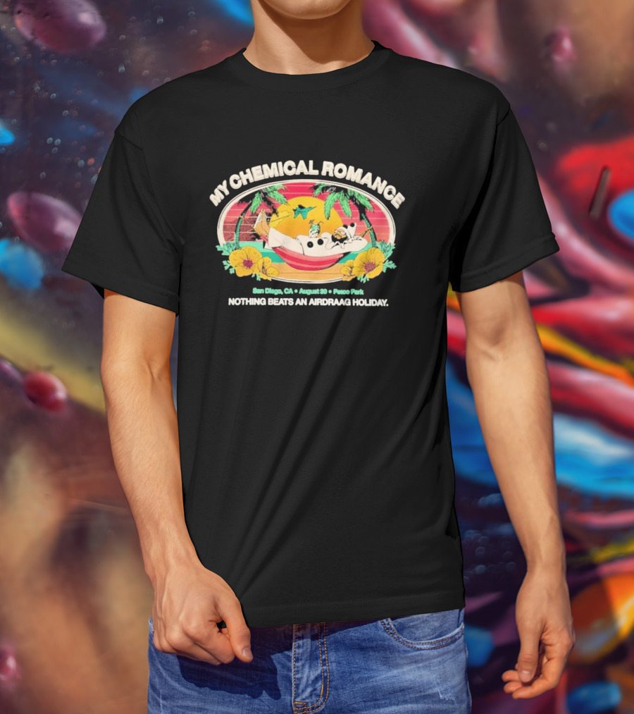 My Chemical Romance San Diego August 20 Arena Park Airdraag Holiday T-Shirt