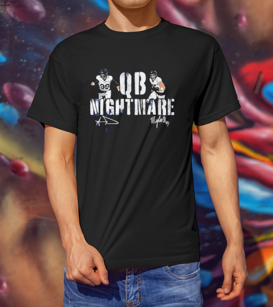 QB Nightmare Aaron Donald Myles Garrett T-Shirt