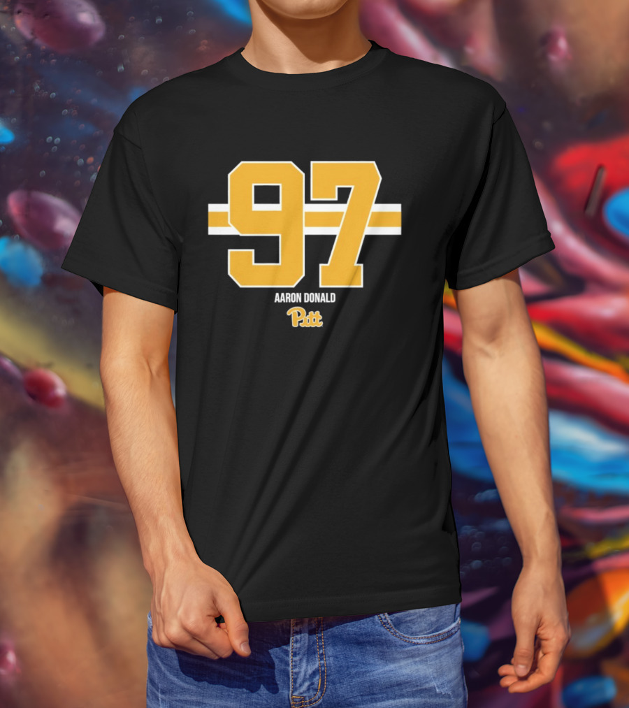 Aaron Donald 97 Pitt Panthers Football T-Shirt