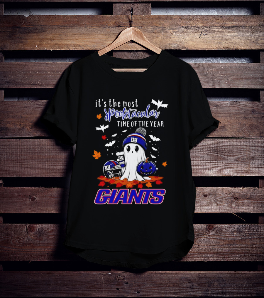 New York Giants Halloween Ghost Giants Spooktacular Time Of The Year 2026 T-Shirt
