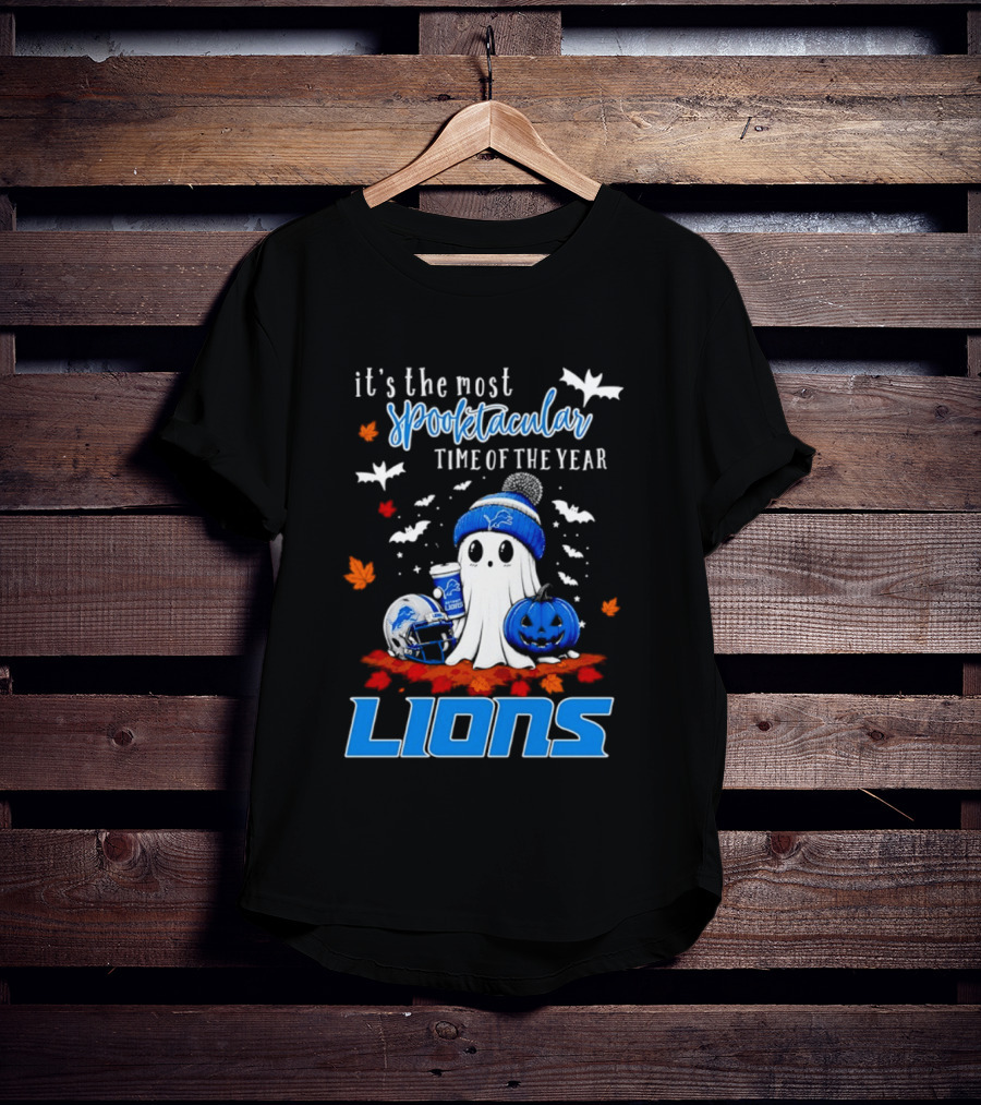 Detroit Lions Halloween Ghost Spooktacular Time Of The Year 2026 T-Shirt