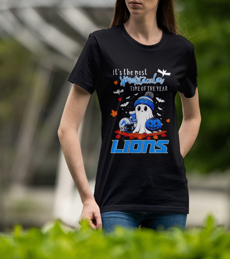 Detroit Lions Halloween Ghost Spooktacular Time Of The Year 2026 T-Shirt