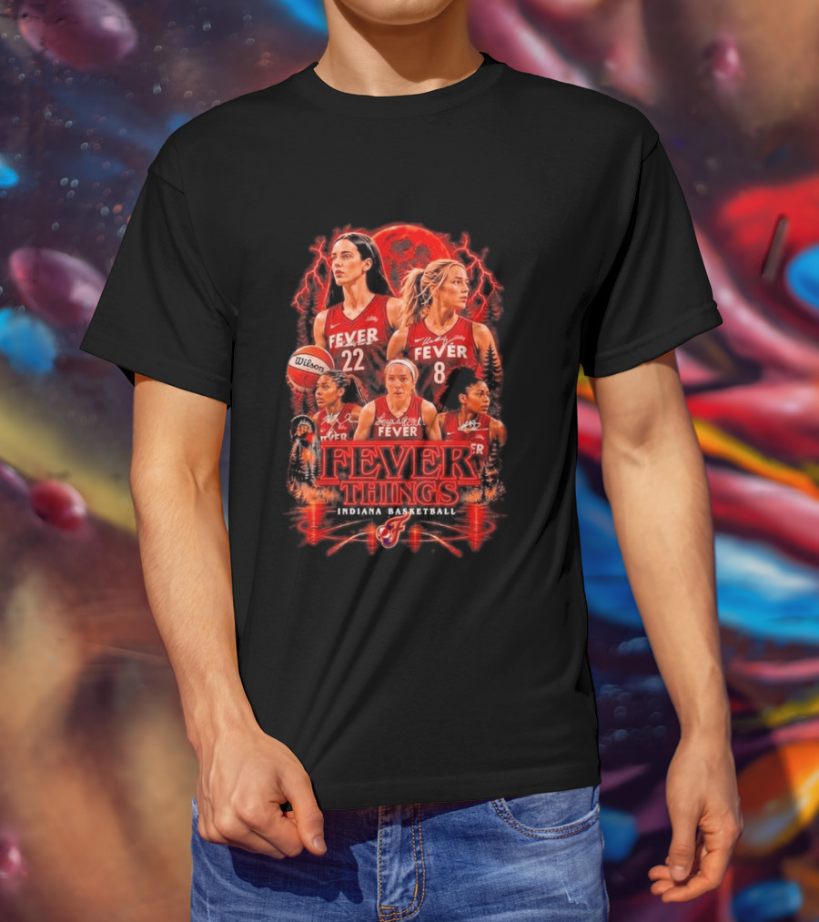 Fever Things Indiana Basketball Team Horror Wilson 22 8 T-Shirt