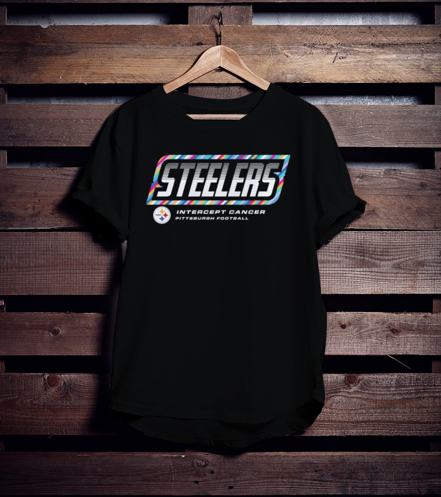 Pittsburgh Steelers Crucial Catch Intercept Cancer 2026 NFL Team Support T-Shirt