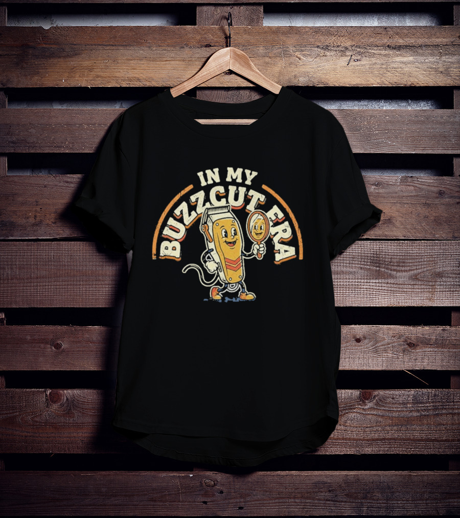 In My Buzzcut Era Vintage Clippers Cartoon T-Shirt