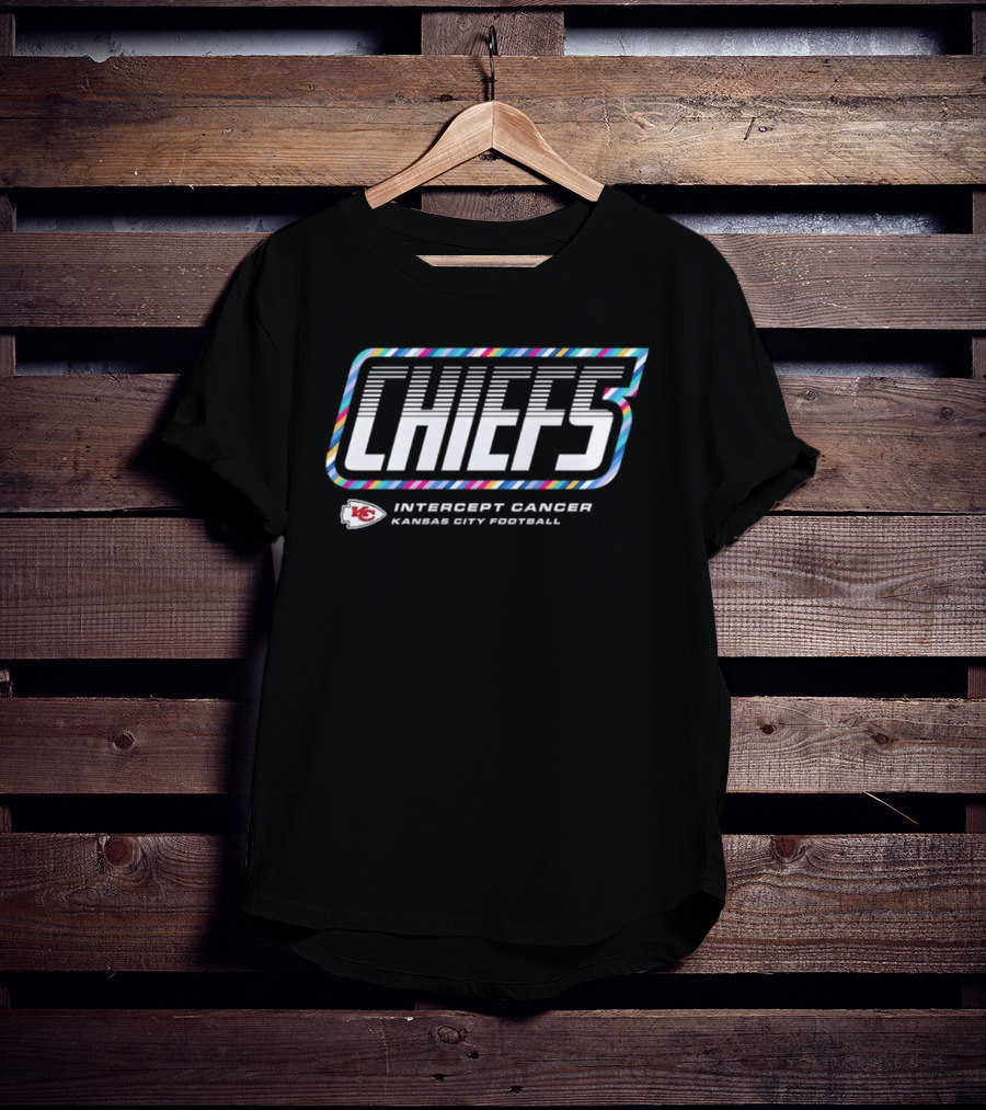 Kansas City Chiefs Intercept Cancer Crucial Catch 2026 Football T-Shirt