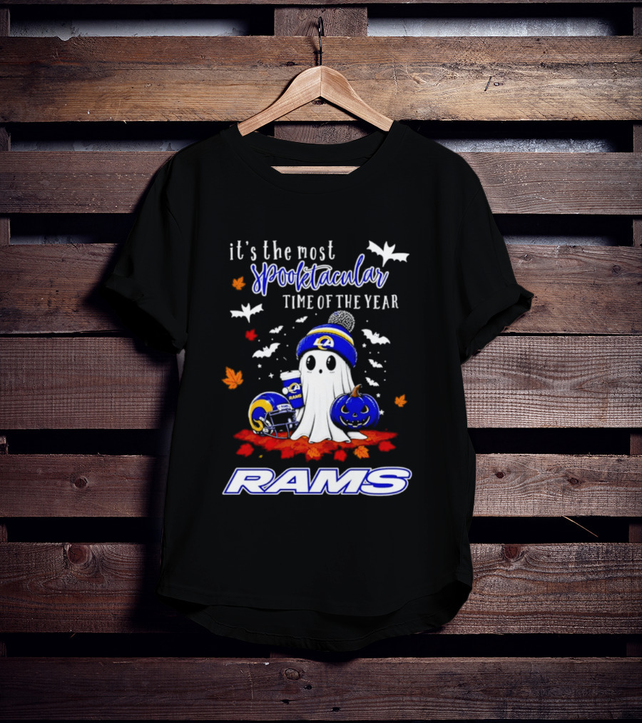 Los Angeles Rams Halloween Ghost 2026 Season It's The Most Spooktacular Time Of The Year T-Shirt