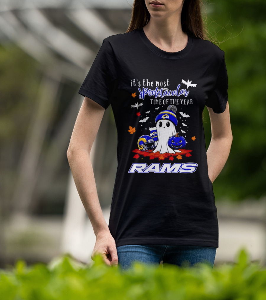Los Angeles Rams Halloween Ghost 2026 Season It's The Most Spooktacular Time Of The Year T-Shirt