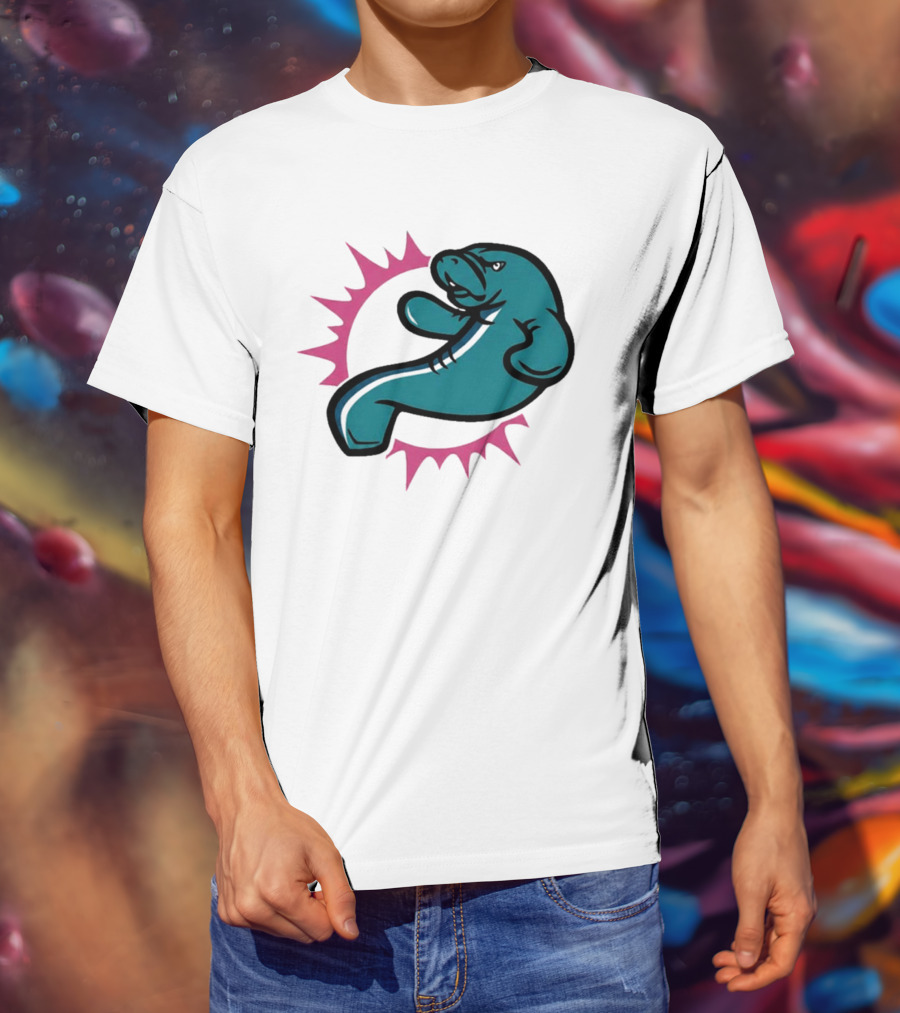 GTA VI Vice City Manatees Miami Dolphins Mashup T-Shirt