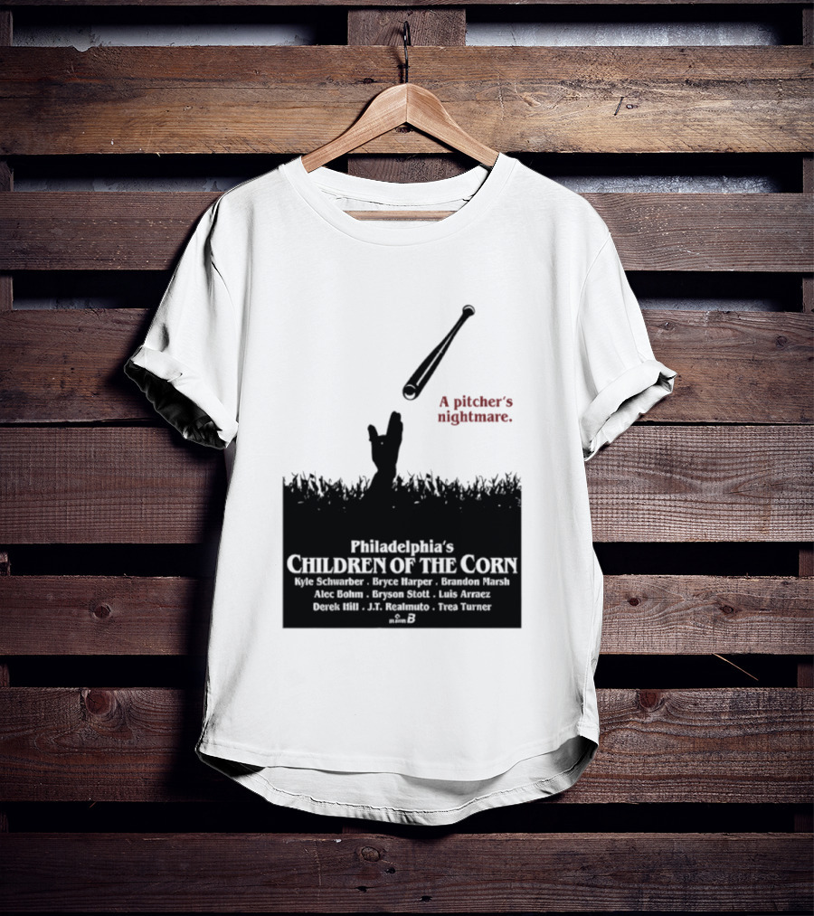 Philadelphia Phillies A Pitcher's Nightmare Children Of The Corn T-Shirt