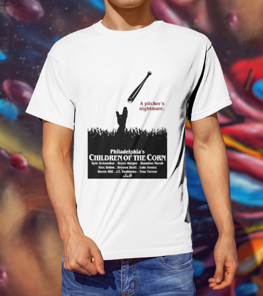 Philadelphia Phillies A Pitcher's Nightmare Children Of The Corn T-Shirt