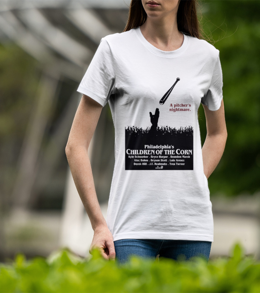 Philadelphia Phillies A Pitcher's Nightmare Children Of The Corn T-Shirt