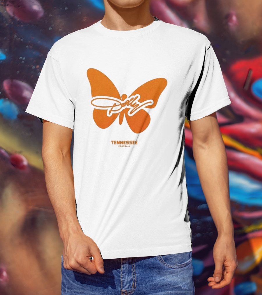 Tennessee Vols Dolly Butterfly Football T-Shirt