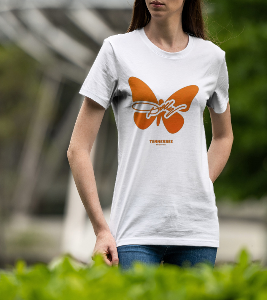 Tennessee Vols Dolly Butterfly Football T-Shirt