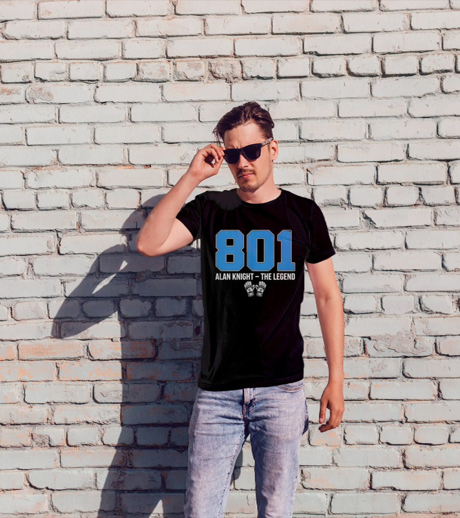 801 Alan Knight The Legend With Iconic Goalie Gloves T-Shirt