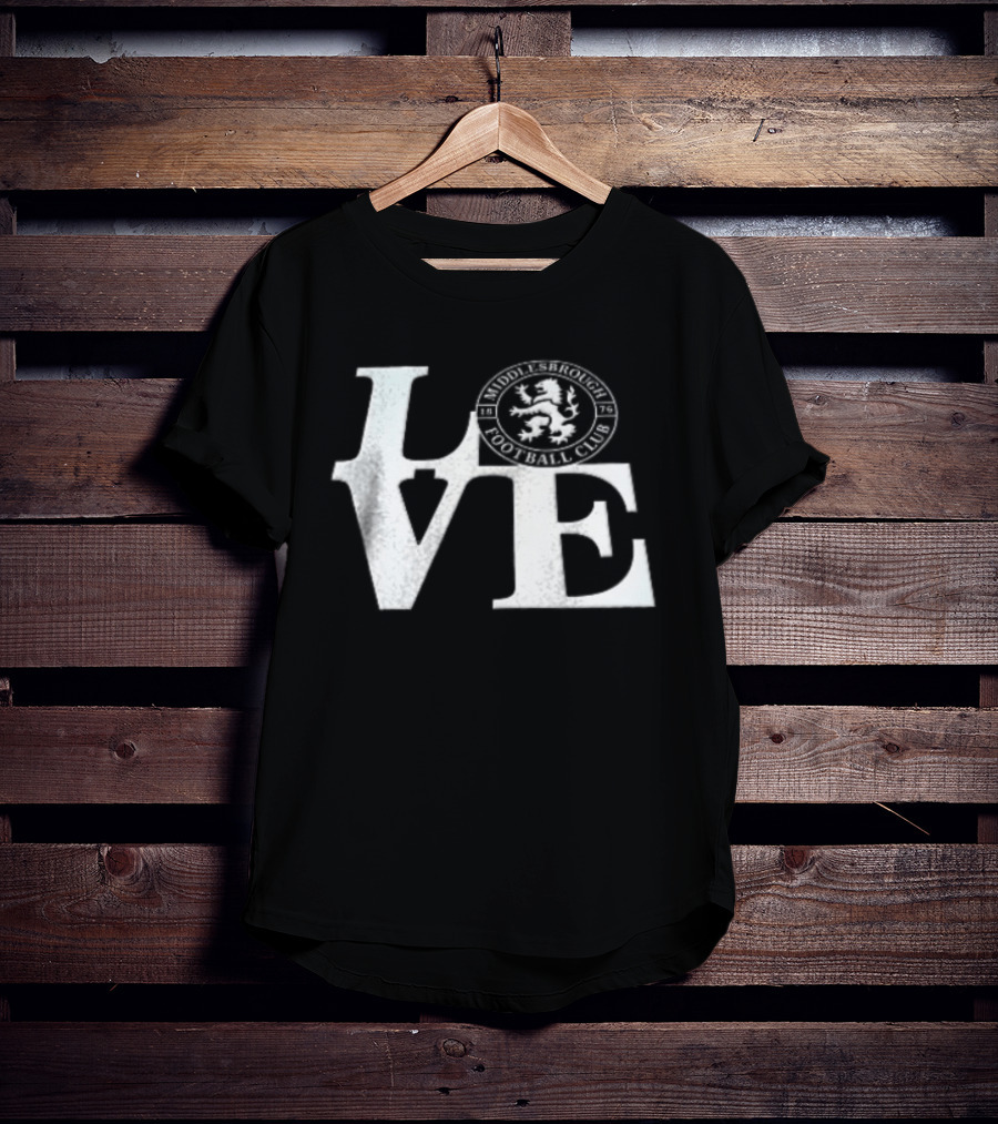 Middlesbrough Football Club Love Fan T-Shirt
