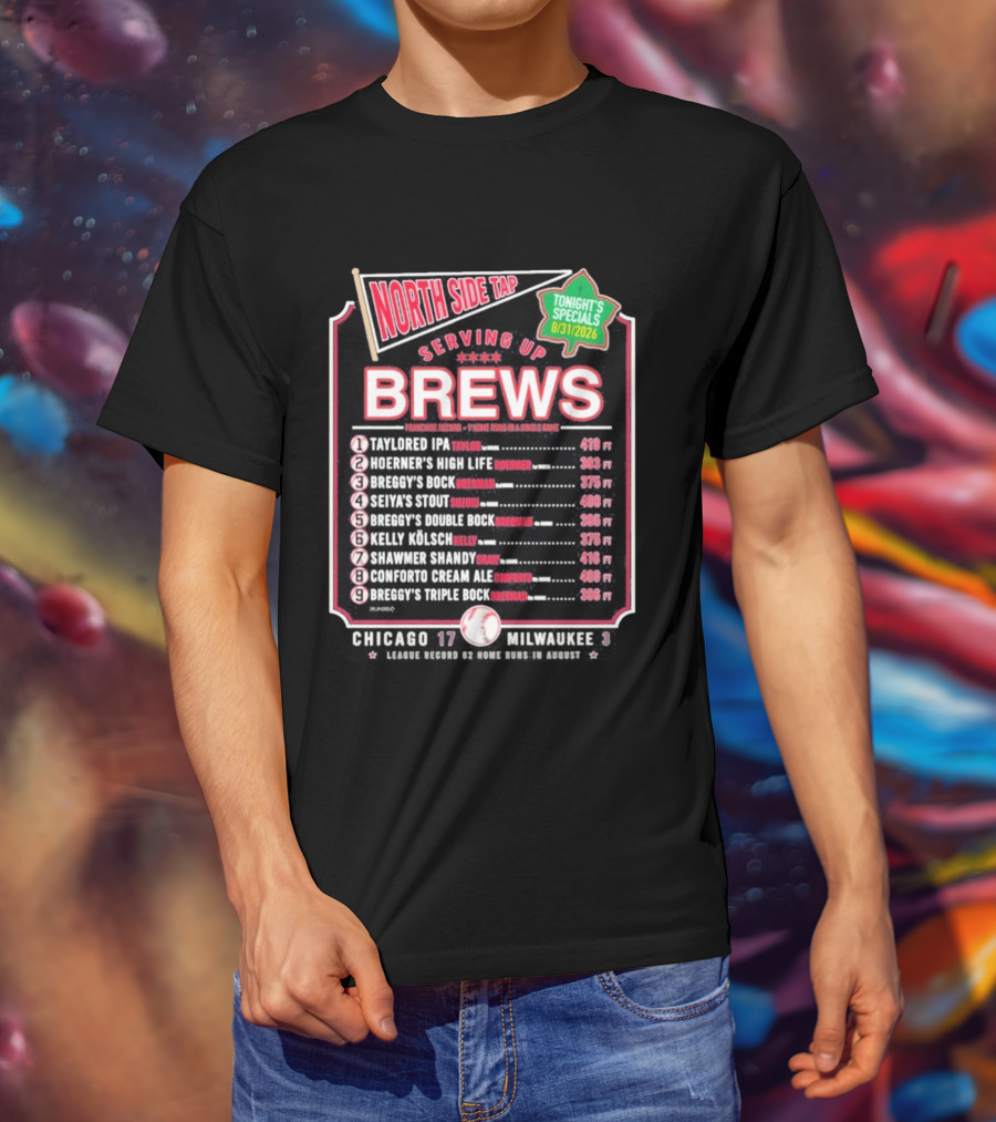 North Side Tap Serving Brews Tonight's Specials Taylored IPA Hoerner's High Life Breggy's Bock T-Shirt