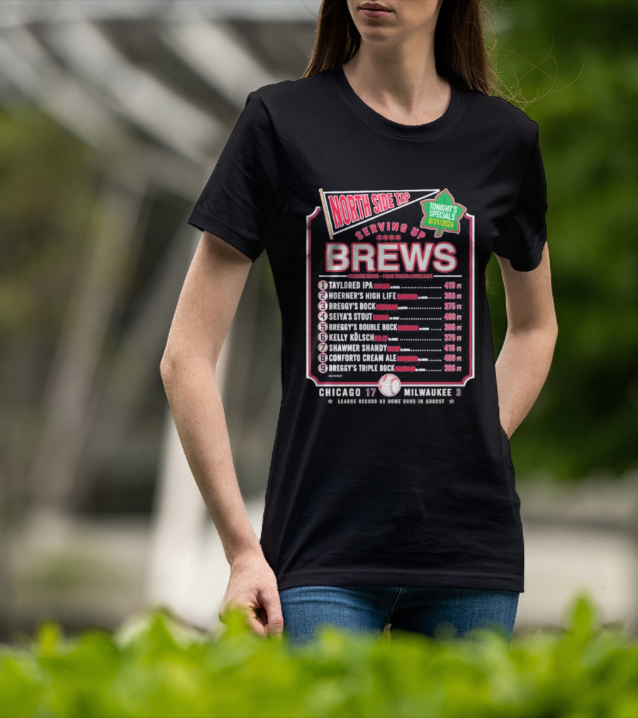 North Side Tap Serving Brews Tonight's Specials Taylored IPA Hoerner's High Life Breggy's Bock T-Shirt