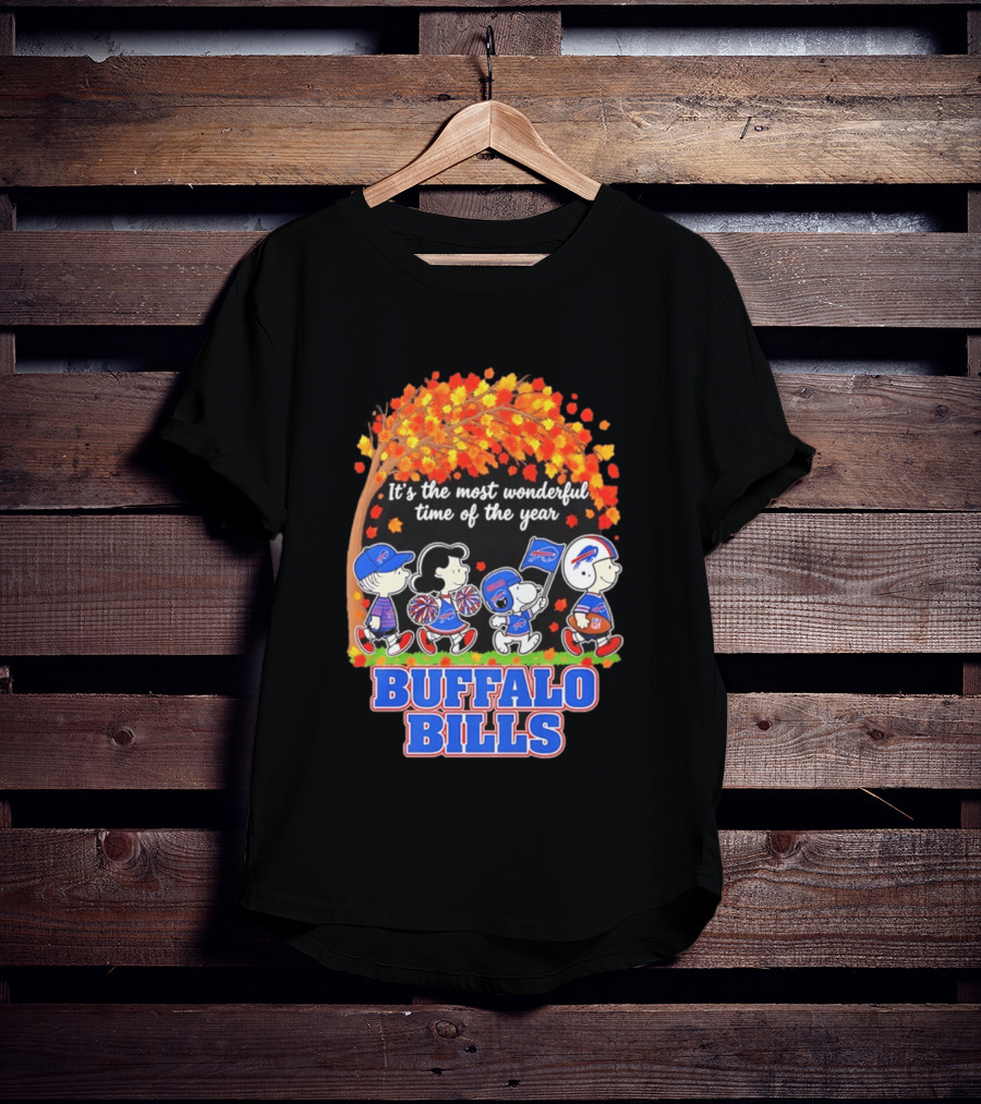 Peanuts Buffalo Bills Most Wonderful Time Of The Year T-Shirt
