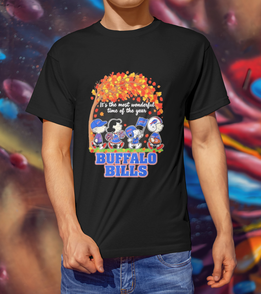 Peanuts Buffalo Bills Most Wonderful Time Of The Year T-Shirt