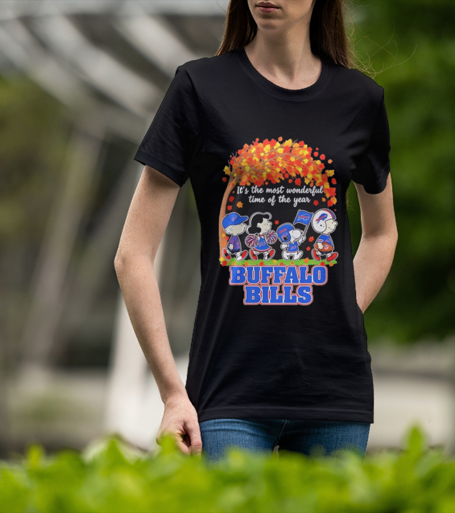 Peanuts Buffalo Bills Most Wonderful Time Of The Year T-Shirt