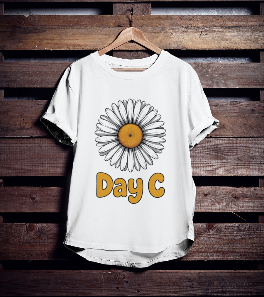 Day C Daisy Flower Vibrant Yellow Petals T-Shirt