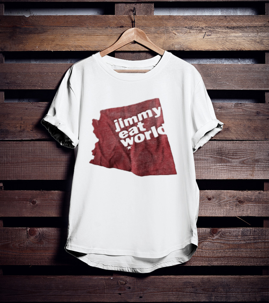Jimmy Eat World State Of Arizona Tour Red Shape T-Shirt