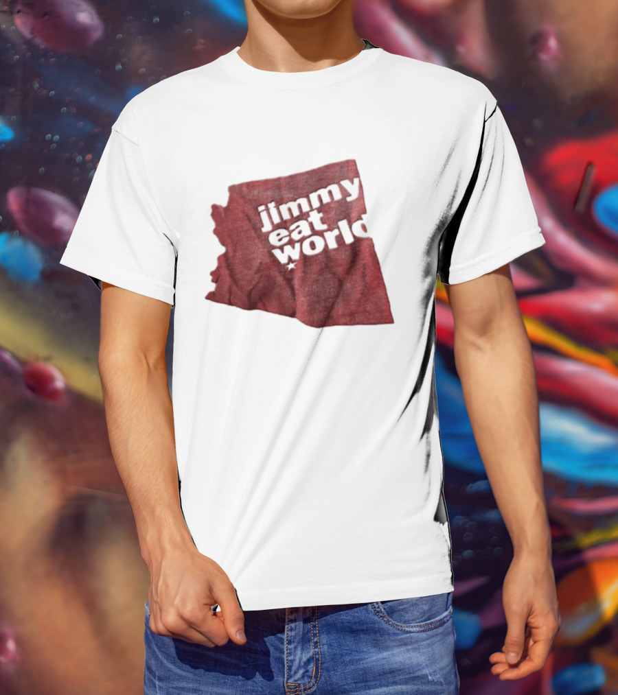 Jimmy Eat World State Of Arizona Tour Red Shape T-Shirt