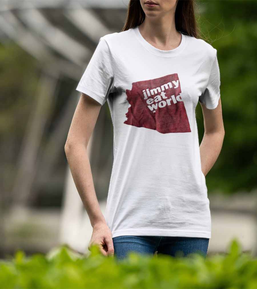 Jimmy Eat World State Of Arizona Tour Red Shape T-Shirt