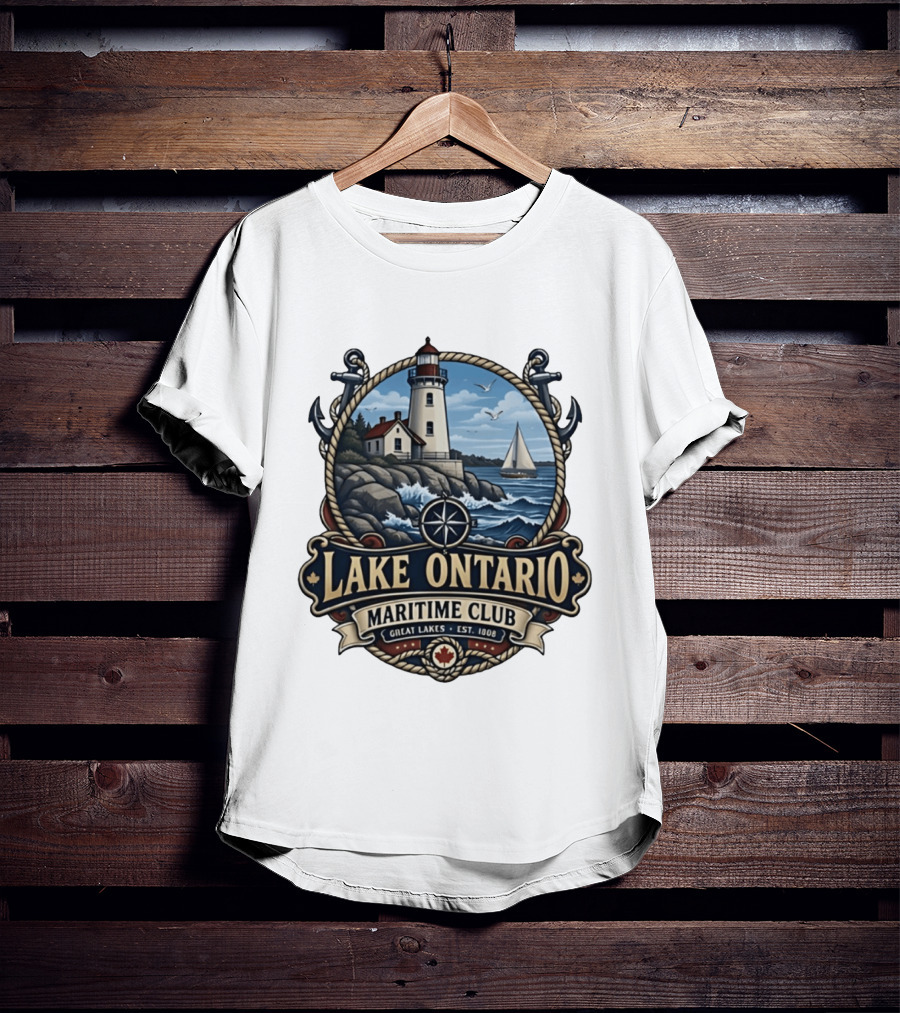 Lake Ontario Maritime Club Great Lakes Nautical Heritage Est. 1908 T-Shirt