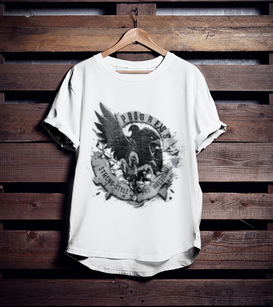 Progress Wrestling Eagle Strong Style Pro Wrestler T-Shirt