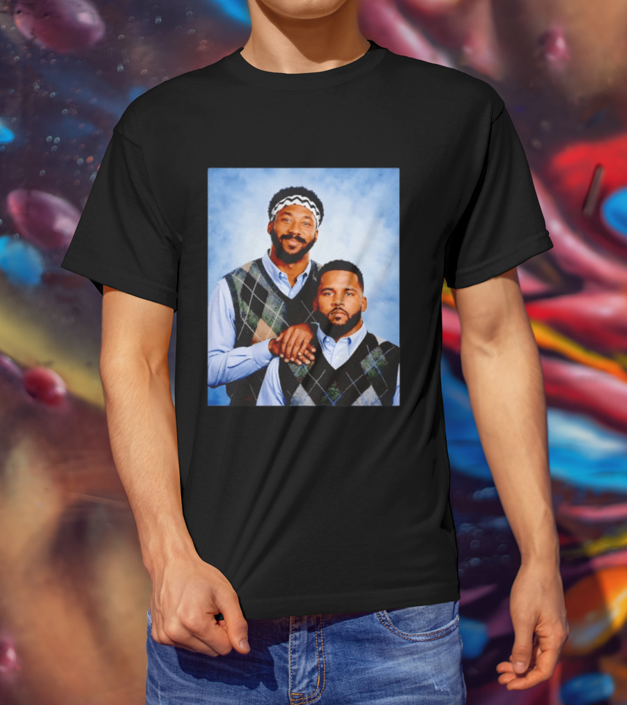 Myles Garrett Aaron Donald Los Angeles Rams Step Brothers T-Shirt