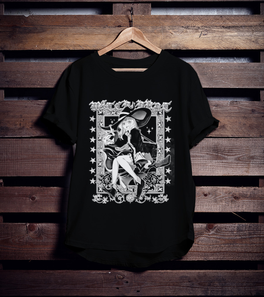 Elaina Witch Craft Anime Girl Manga Magic Gothic Floral Frame T-Shirt