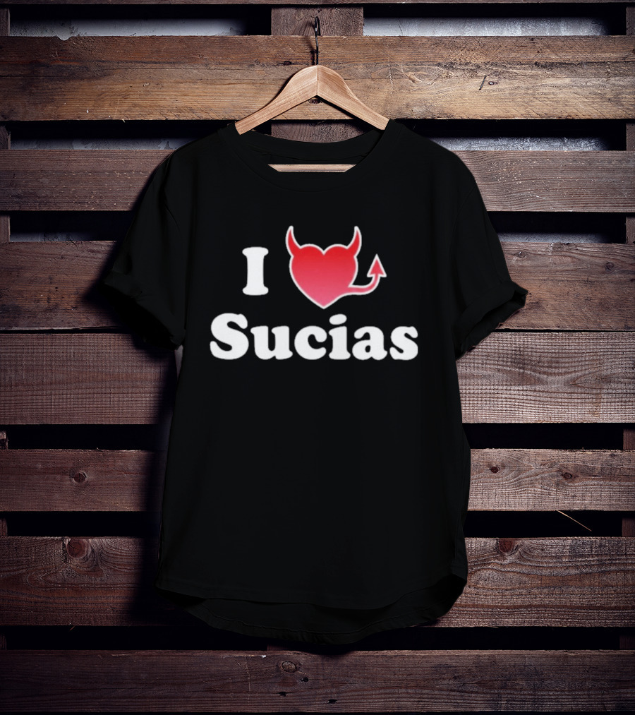 I Love Sucias Heart Devil Tail T-Shirt