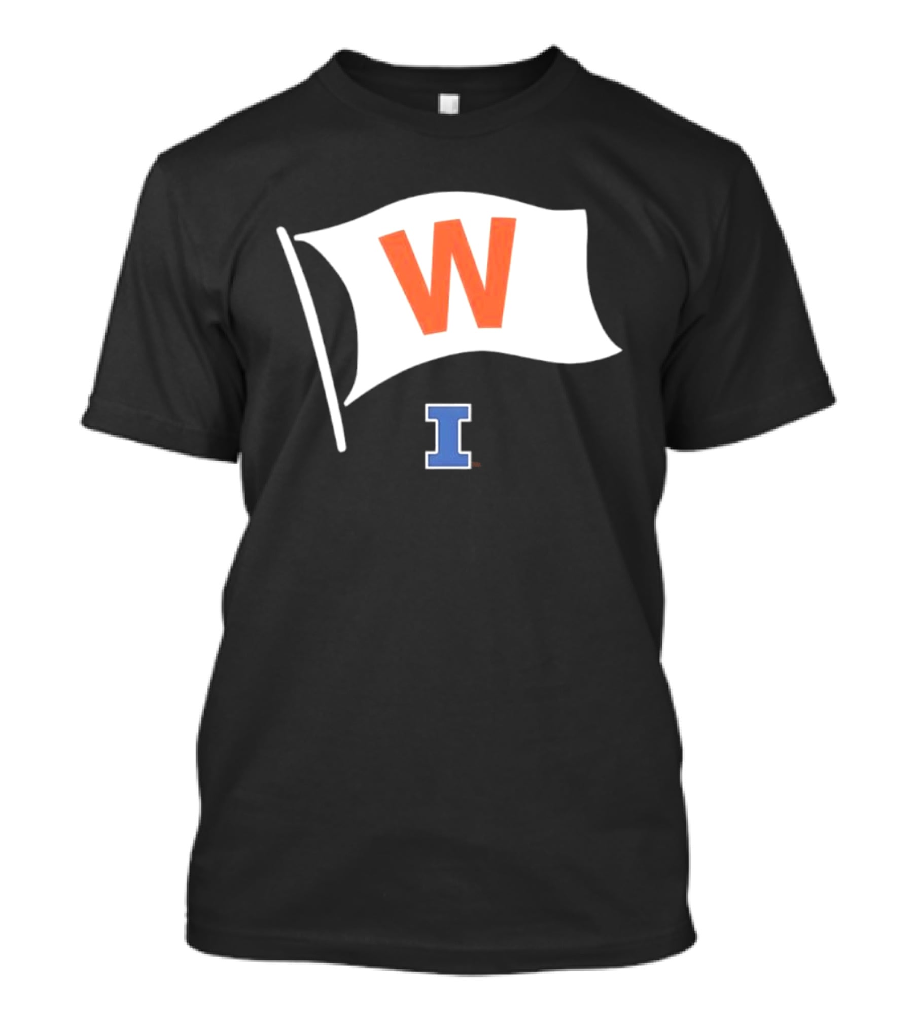 Illinois Fighting Illini Football Fly The W Flag Waving Victory T-Shirt