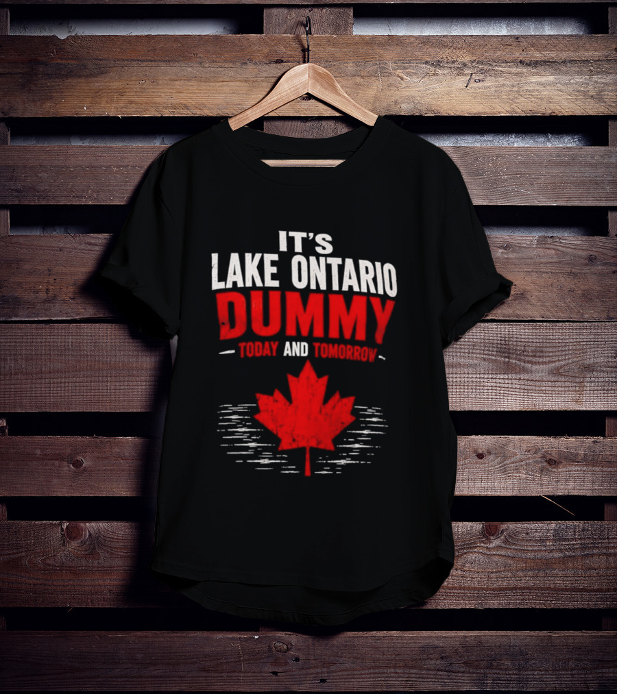 Lake Ontario Dummy Today Tomorrow Canada Maple Leaf T-Shirt