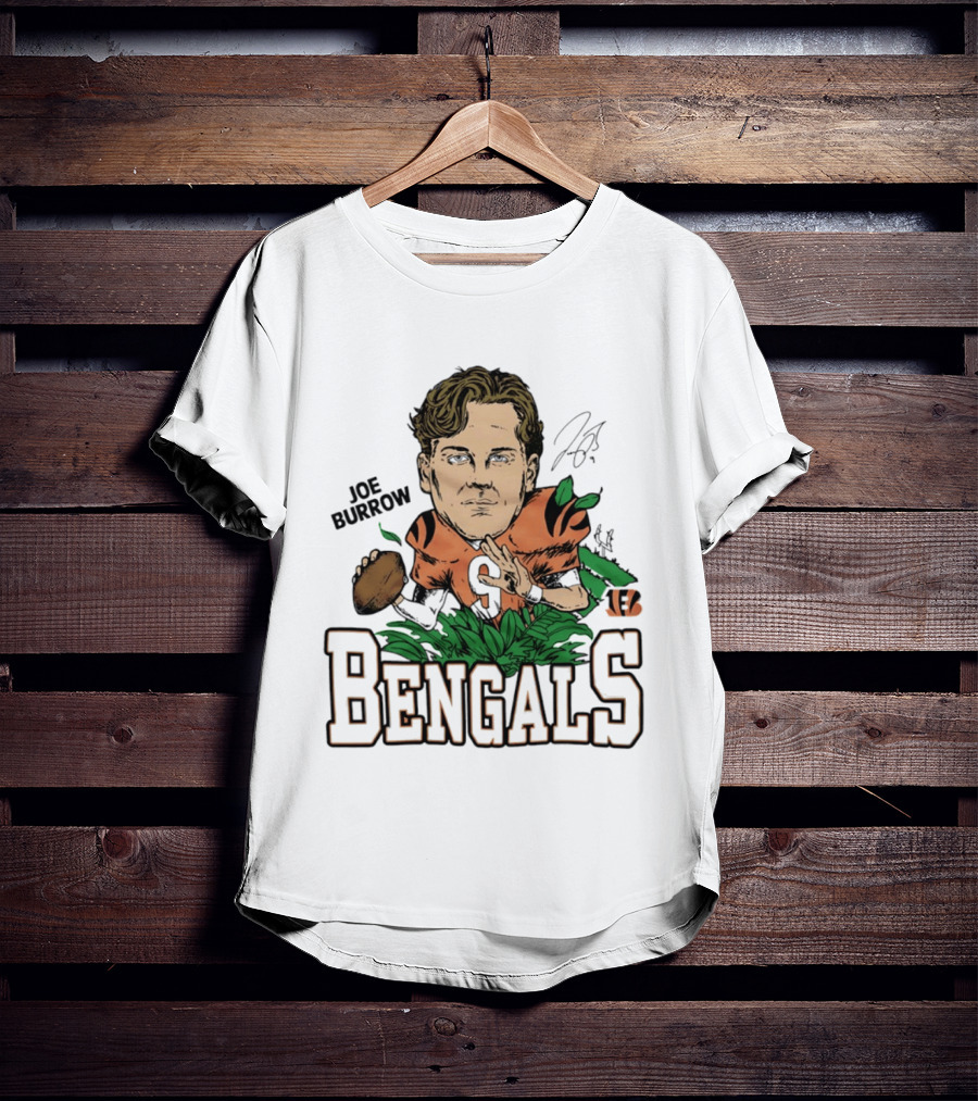 Joe Burrow Bengals Football Caricature Cincinnati T-Shirt