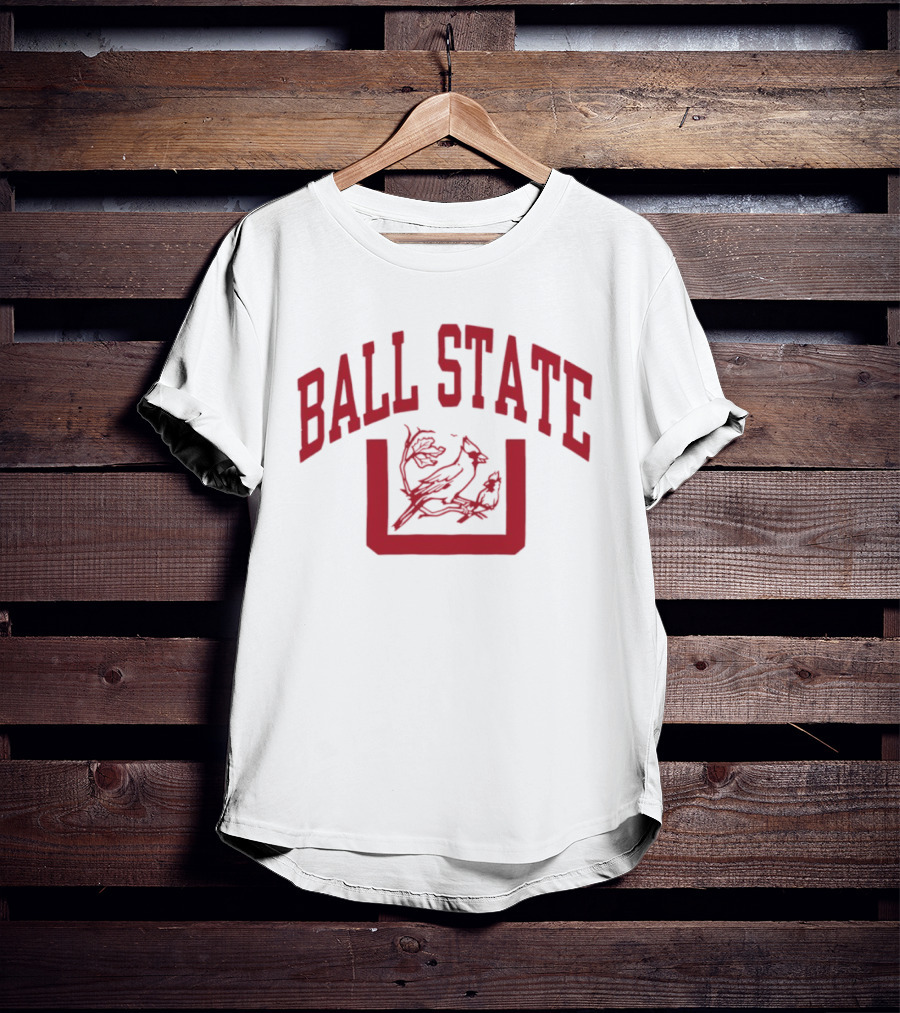 Ball State Cardinal U Vintage Red Arch T-Shirt