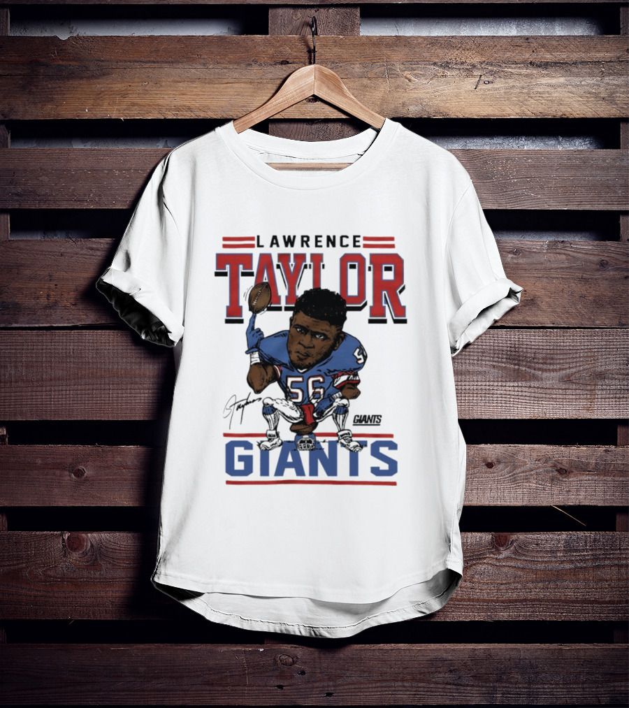 Lawrence Taylor Giants Football Caricature Number 56 T-Shirt