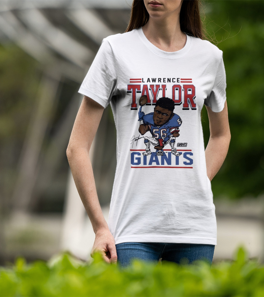 Lawrence Taylor Giants Football Caricature Number 56 T-Shirt