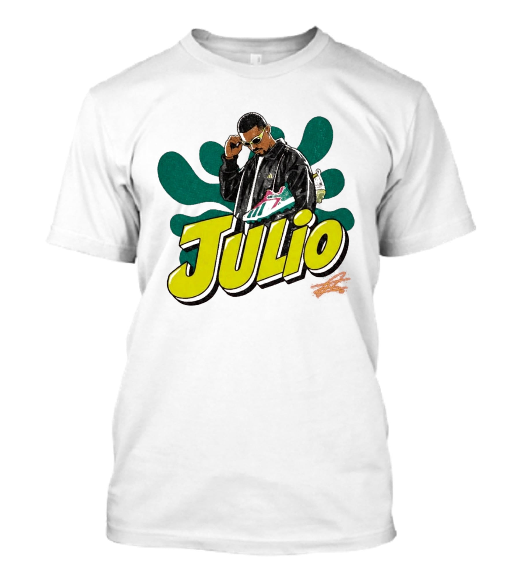 Julio Sneaker Style Hispanic Heritage Mariners T-Shirt