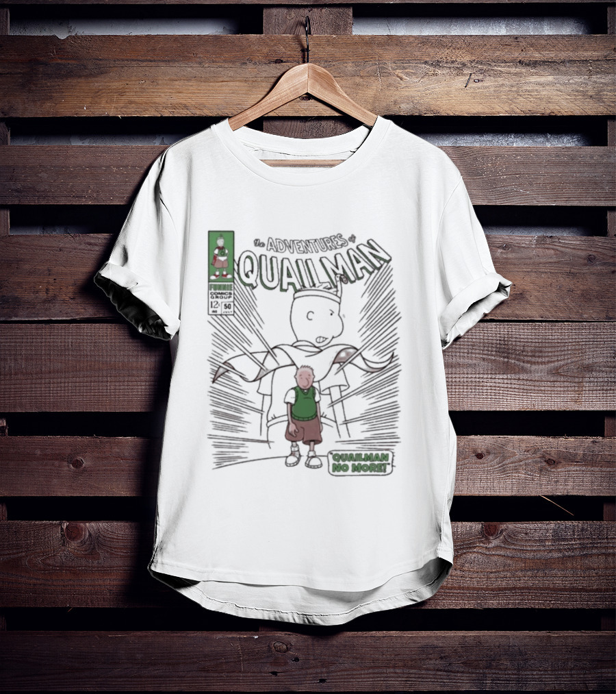 The Adventures Quailman No More Comic Style Retro Hero T-Shirt