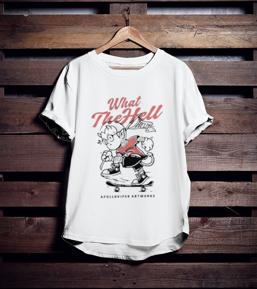 What The Hell Apolloviper Artworks Retro Cartoon T-Shirt