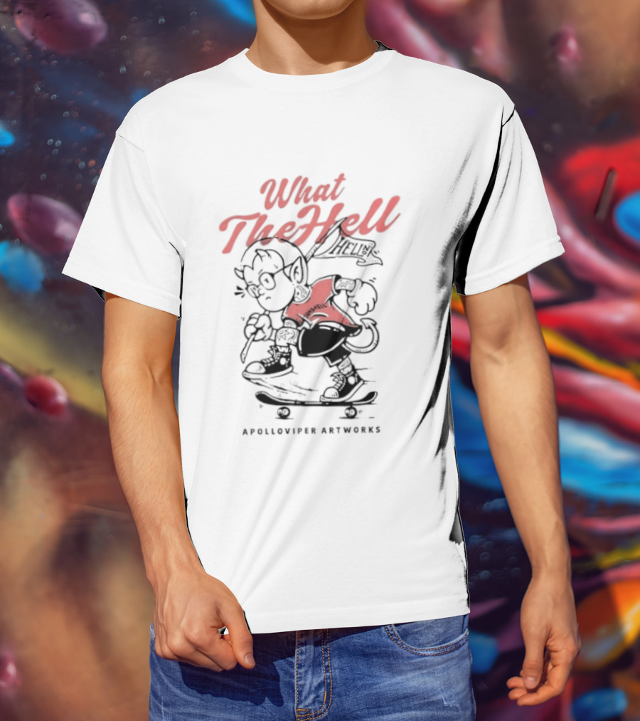 What The Hell Apolloviper Artworks Retro Cartoon T-Shirt