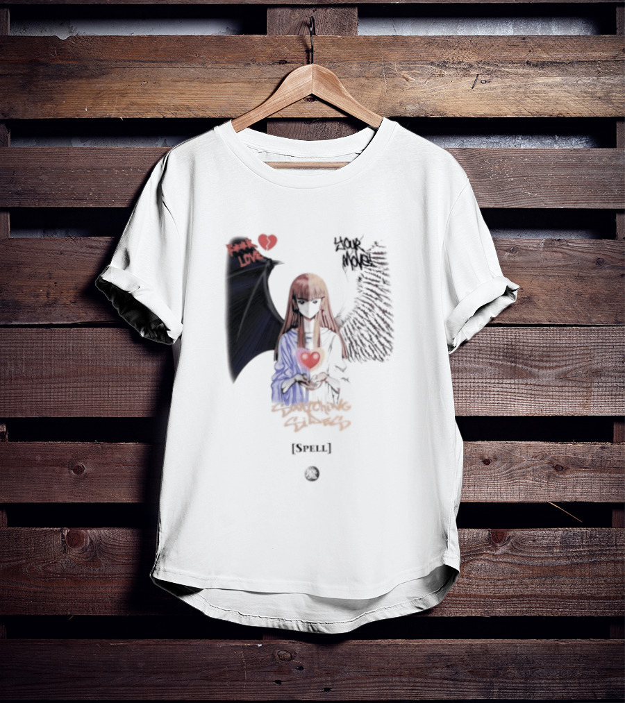 Yu Gi Oh Fuck Love Your Move Switching Sides Spell Dark Angel Heart T-Shirt