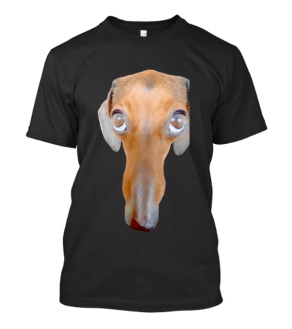Big Ol Weiner Dog Dachshund Puppy Face Funny Novelty T-Shirt