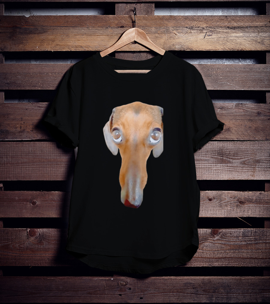 Big Ol Weiner Dog Dachshund Puppy Face Funny Novelty T-Shirt