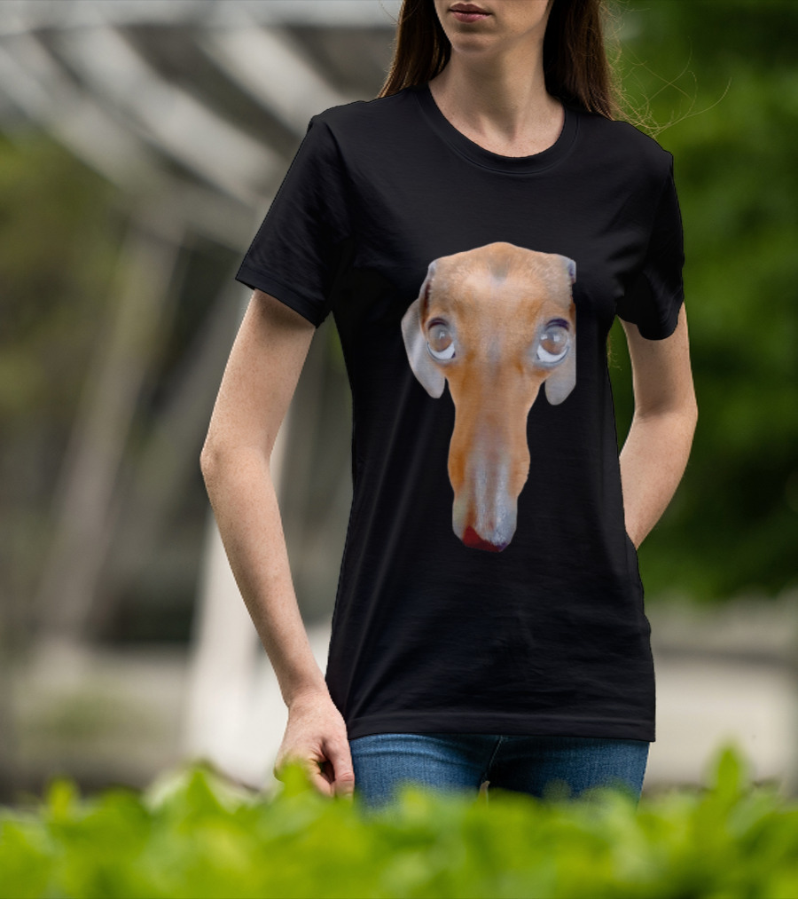 Big Ol Weiner Dog Dachshund Puppy Face Funny Novelty T-Shirt
